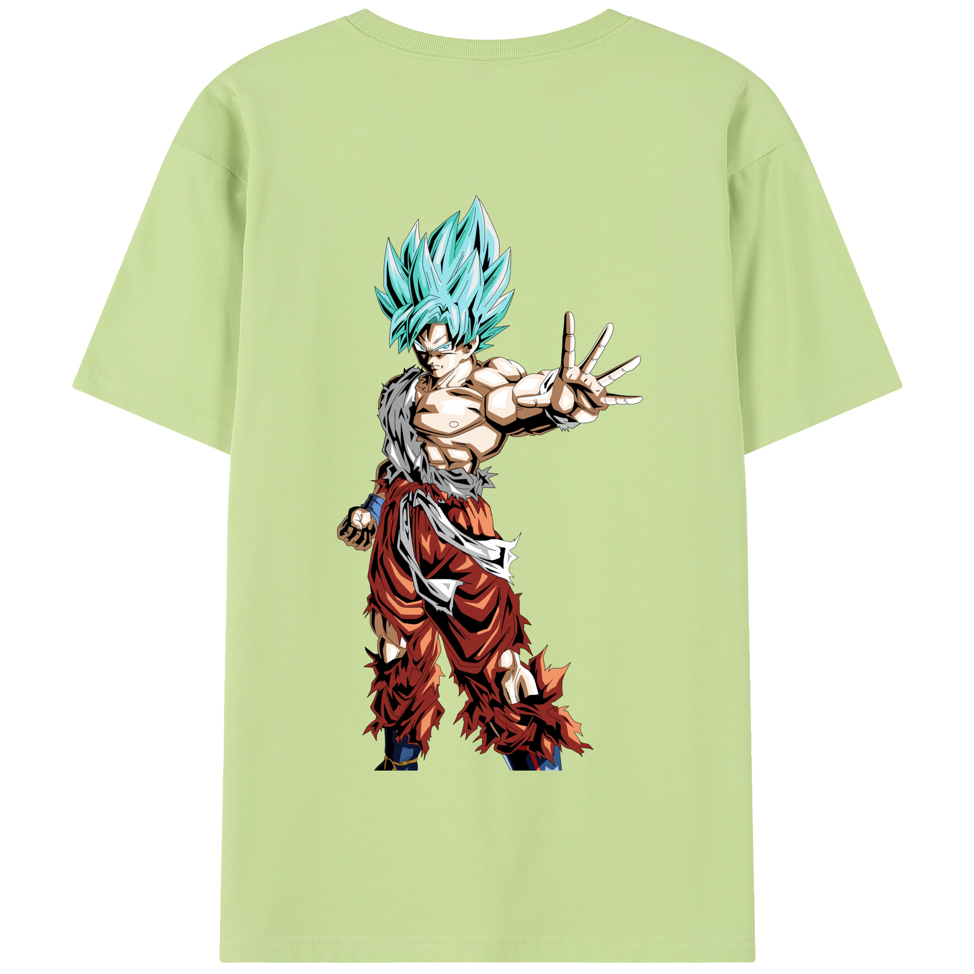 （画像用） ドラゴンボール 孫悟空（そん ごくう）Son Goku カカロット DRAGON BALL Kakarotto 綿100％半袖Tシャツ（背面プリント）